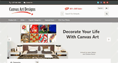 Desktop Screenshot of canvasartdesigns.com